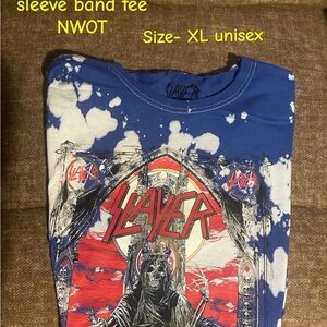 Slayer Blue Graphic band tee